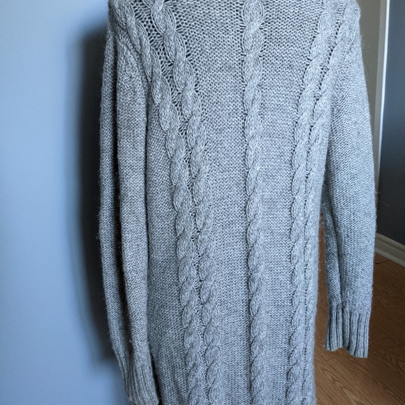 Alpaca wool blend knit cardigan - Picture 2 of 5